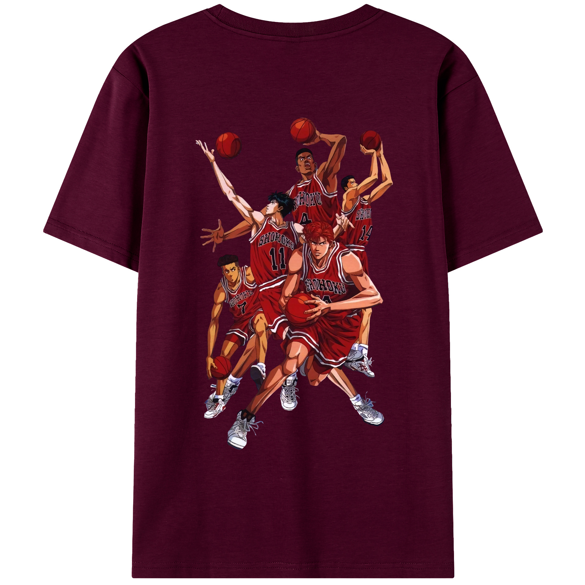 SLAM DUNK／スラムダンク レディース半袖Tシャツ(バックプリント)
